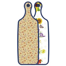 rom 設計藍色版服務切菜板花床, 紫花, 1個