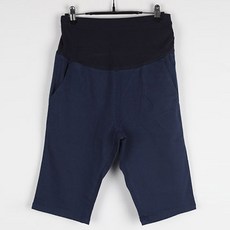 프리티맘 임산부 베이직 5부 면스판 팬츠
