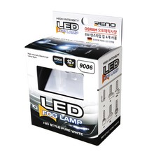 레노 프리미엄 LED 차량용 안개등 9006, 혼합 색상, 2개입