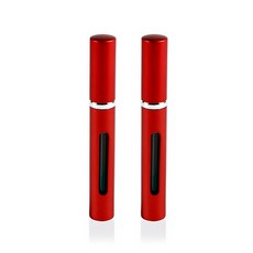 DM 알럽뷰 휴대용 럭셔리 스프레이 공병 5ml, 레드, 2개