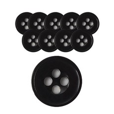 동화상가몰 DY와이셔츠단추7 아라 10mm, BK, 10개입