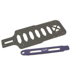 HOTRACING Losi Mini Slider 6061 Aluminum Blue Chassis 2p set, B, 1세트