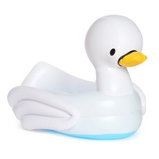 먼치킨 스완 욕조 튜브 온도감지 유아욕조, 혼합 색상