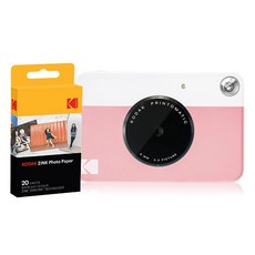 코닥 디지털 즉석 카메라 프린토메틱 Rodomatic + 인화지 20p 세트, Rodomatic(핑크), 1세트