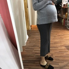 최신마미 임부 니트 롱 트임스커트
