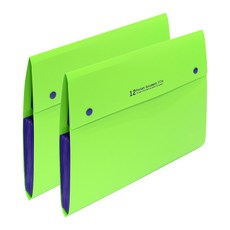 에코청운 PP 12분류 도큐먼트, 연두, 2개