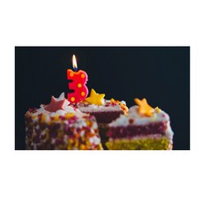 UVDS 아트보드 예쁜 생일케이크, 1개