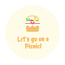 도나앤데코 가을 소풍준비 Lets go on a picnic 스티커, 혼합 색상, 60개입