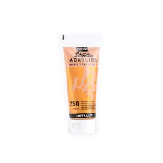 뻬베오 스튜디오 아크릴물감 메탈 350 IridescentRichGold, 100ml, 1색