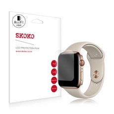 스코코 풀커버 리얼핏 애플워치4 액정보호필름 40mm x 2p