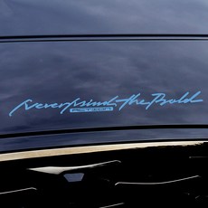그리븐 기아 스포티지 더볼드 자동차 레터링 데칼 스티커 10317 45cm, 블루, 1개
