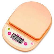 오펠 주방저울 대용량 OF-3004A, 3kg, 베이비핑크