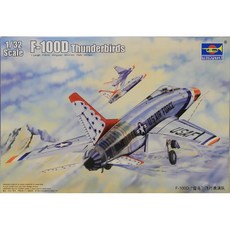 TRUMPETER 1/32 F-100D 雷鳥塑料模型, 1套