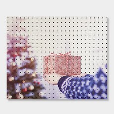 앤비커머스 인테리어 타공판 크리스마스선물 White 500 x 400 mm, 1개, 혼합 색상