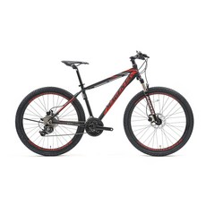 뮤트 2018년형 마젠타 MTB 자전거 XD570S, 매트 블랙 + 레드