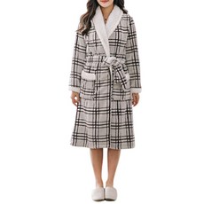 더자카 패턴데이 소프트 플란넬 샤워가운 L, Y320LBBE013, 1개