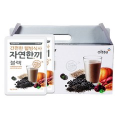 자연한끼 간편한 웰빙식사 선식가루 블랙, 40g, 30개입