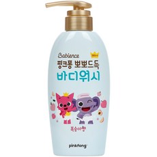 베비언스 핑크퐁 뽀뽀드득 바디워시 복숭아향, 380ml, 1개