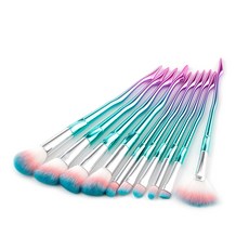 블링앤수 메이크업 브러쉬 10종 BRISH10601, 블루, 1세트
