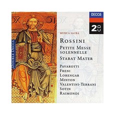 GIOACCHINO ROSSINI - MESSE SOLENNELLE / STABAT MATER / PAVAROTTI/ FRENI / LORENGAR / RAIMONDI EU수입반, 2CD