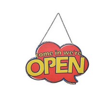 패디스마켓 말풍선 OPEN CLOSED보드 벽장식 KS-TISIOCBA, 혼합 색상