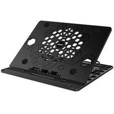 레토 휴대용 4단계 각도조절 노트북거치대 LNS-P03, 블랙
