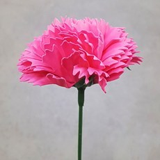 블랙앤화이트 비누꽃 카네이션 50p + 일반꽃대, 진핑크