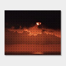 앤비커머스 인테리어 타공판 600 x 500 mm, 1세트, 하루의끝(White)
