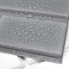 데코리아 프리미엄 간편한 접착식 알루미늄 그레이 콘크리트 폼블럭 BLK-207 2.5m, 1개