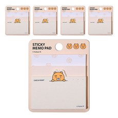 아이콘스 카카오프렌즈 3단 점착메모지, 라이언, 5개입
