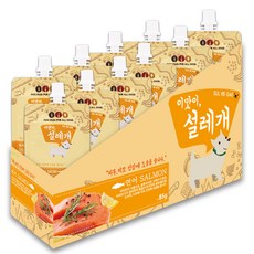 설레개 짜먹는 강아지간식 85g, 연어맛, 10개입