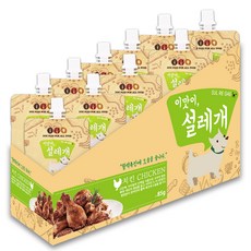 펫더맨 짜먹는 강아지간식 설레개 85g, 치킨맛, 10개입 - 설레개