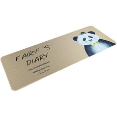 토디아 버라이어티 카툰 키보드 마우스 장패드 600 x 350 x 4 mm, 페어리팬더, 1개