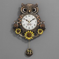 해바라기부엉이시계