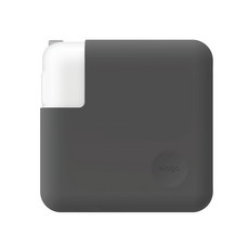 엘라고 맥북/맥북 Pro 33cm 충전어댑터 실리콘 케이스, 다크그레이 - 맥북13 (33cm)