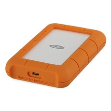 LACIE Rugged Secure USB C 외장하드 + 케이스 STFR2000403, 2TB, Silver