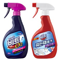 비트 O2 강력 얼룩제거제 500ml + 찌든때제거제 500ml, 1세트