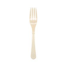 피크닉하우스 일회용 크림색 개별포장 포크, 1개, 100개
