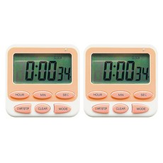 블럭마트 주방 타이머, 핑크, 2개