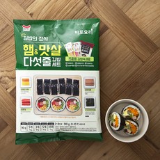 일가집 바로요리 햄&맛살 다섯줄 김밥세트