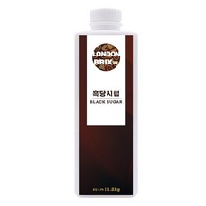 런던브릭스 흑당시럽, 1.2kg, 1개