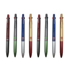 마블 Marvel 캐릭터 3색 볼펜 4종 0.7mm, 스파이더맨, 헐크, 캡틴아메리카, 아이언맨, 2세트