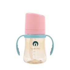 릴팡 티어제로 슈퍼소프트 양손 PPSU 빨대컵 200ml, 샤인핑크, 1개