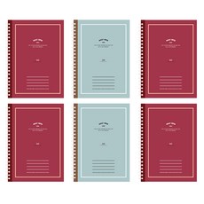 희망노트 실속있는 스프링노트 대 16절 150매, 랜덤 발송, 6개