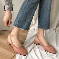 슬링백플랫슈즈