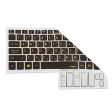 파인피아 레노버 씽크패드 P53-20QNS02N00용 문자인쇄키스킨, CHOCOLATE, 1개