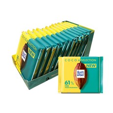 리터스포트 카카오셀렉션 다크파인 61% 초콜릿, 100g, 12개