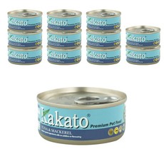 카카토 프리미엄 Cats&Dogs 수제간식캔 70g, 참치 + 고등어 혼합맛, 12개