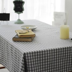 깅엄체크식탁보