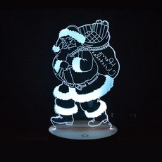 Homemine LED聖誕3D小夜燈, NO10 聖誕老人 2